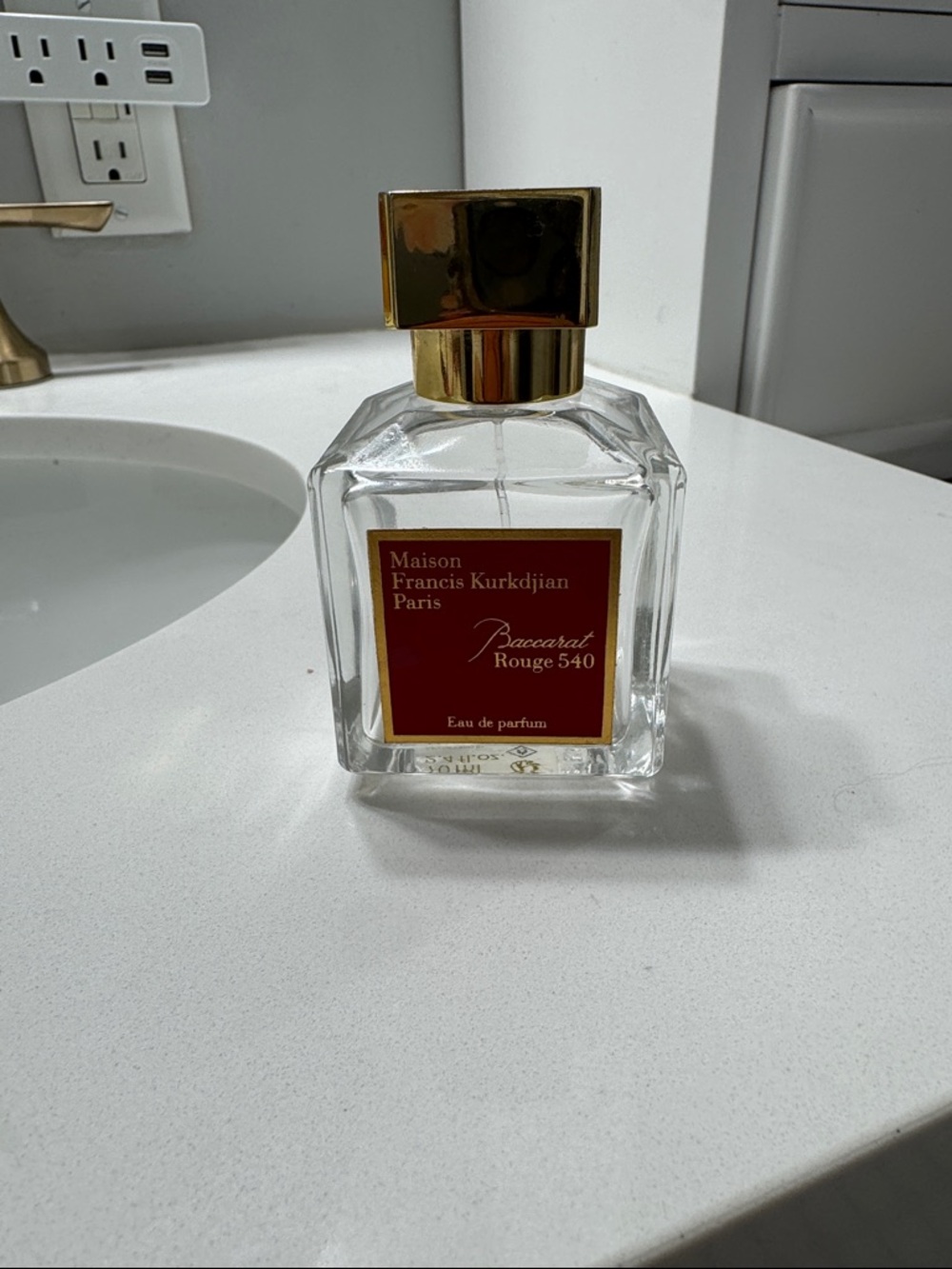 Maison Francis Kurkdjian Baccarat Rouge 540 Bottle - Red and Gold Accents